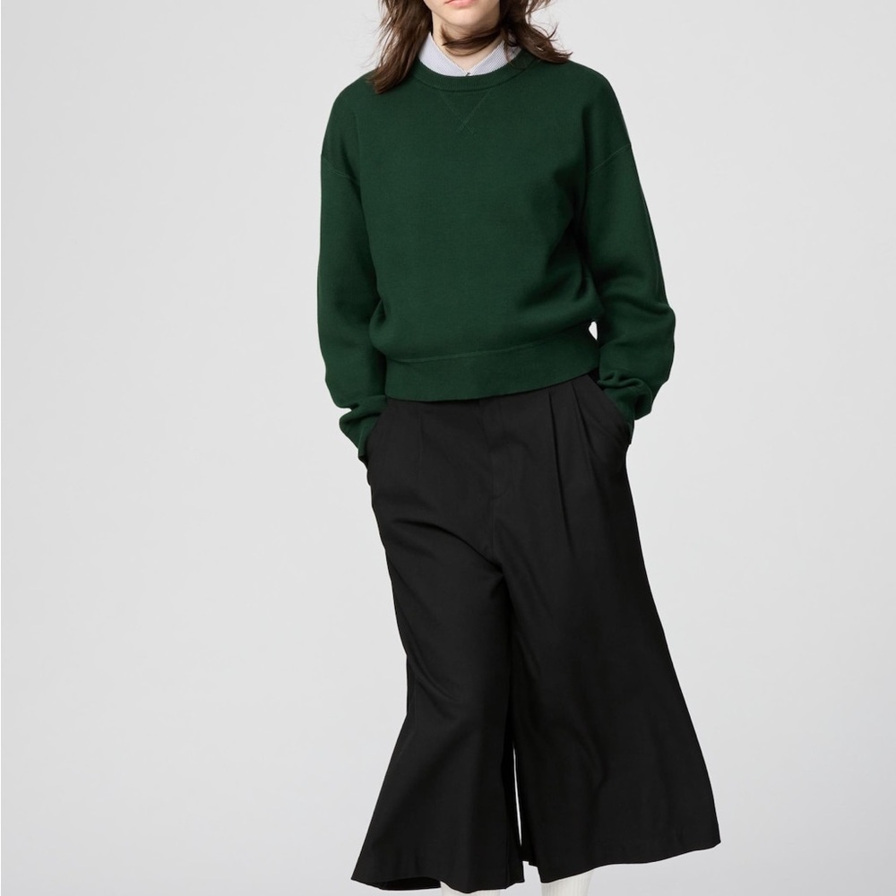 Uniqlo C: Black Wide-Leg culottes